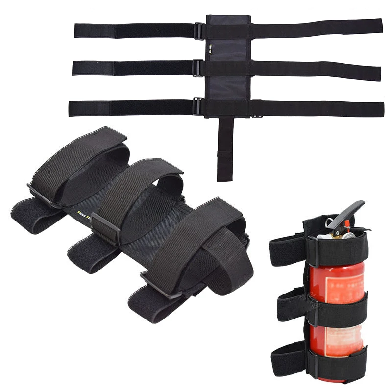 Vehicle-mounted Fire/Extinguisher Fixed Straps Jeep Frame Fire Equipment Hanging Bag Hanging Storage Bag Supports Customization