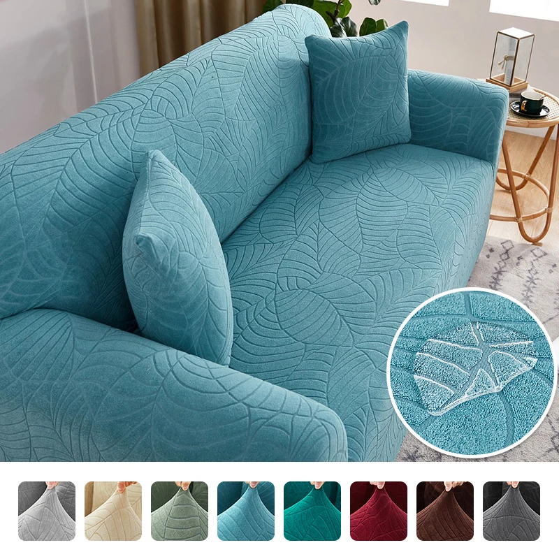 

Sofa Cover for Living Room Thick Elastic Polar Fleece Cover for Sofa Couch Armchair 1/2/3/4 Seater L Shaped Corner Sofa Cover