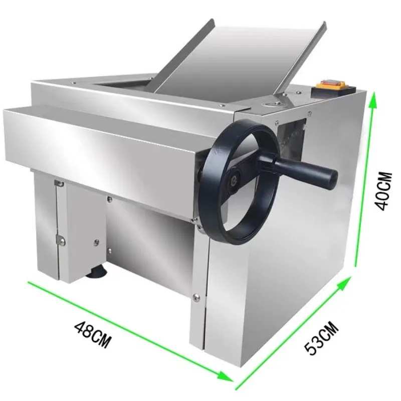Counter Top Automatic Dough Press Machine Electric Pasta Noodle Sheeter Pizza Made Flour-Includes Motor Core