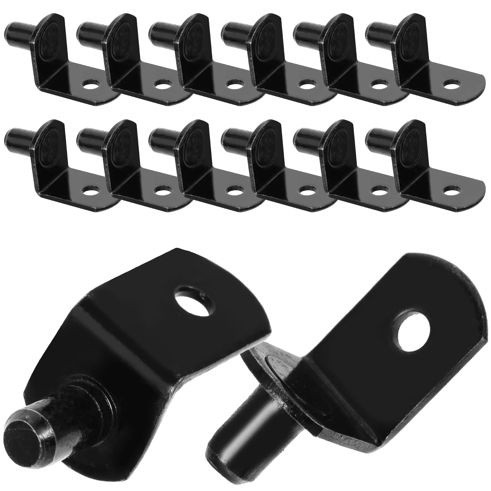 

40 Pcs Shelf Hardware Cold Rolled Steel Partition Nails Cupboard Pegs Silver L Shaped Durable Stable Kitchen Cabinet Bookshelf