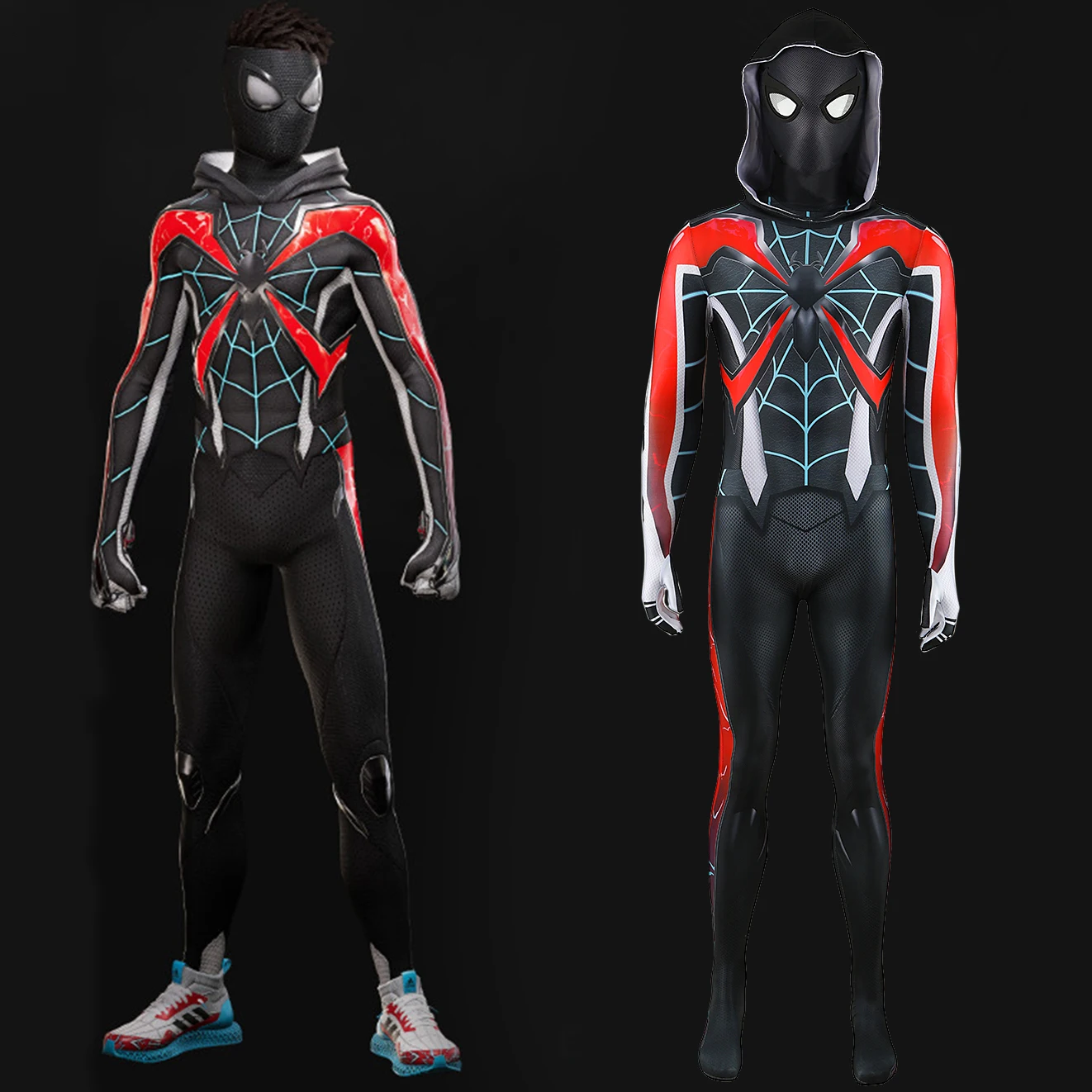 

PS5 Spider 2 Venom Cosplay Costume Superhero Boys Bodysuit Spiderman Costume 3D Printed Spandex Zentai Outfit Halloween Costume