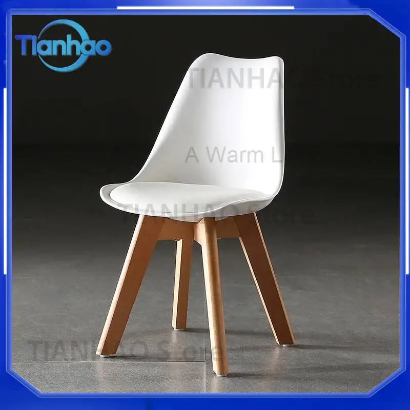 Mid Century Lounge Chair for Dining Room Library Dinette Gaming Waiting Area with Wood Legs Luxury Nordic Style Chaise