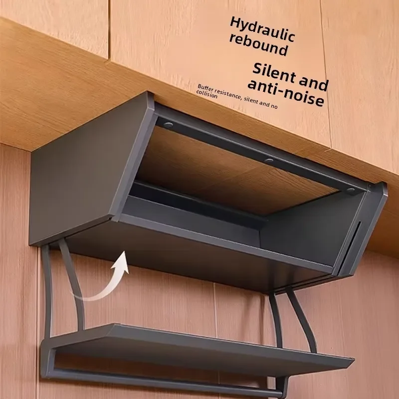 2 Tier Stainless Steel Pull Down Kitchen Basket Upper Cabinet Lift Rack Overhead Storage Organizer for Tableware and