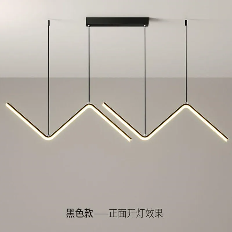 

Minimalism Gold/Black Finished Modern Led Chandelier For Dining Room Kitchen Room Bar Shop Hanging Chandelier Fixtures 100-260V