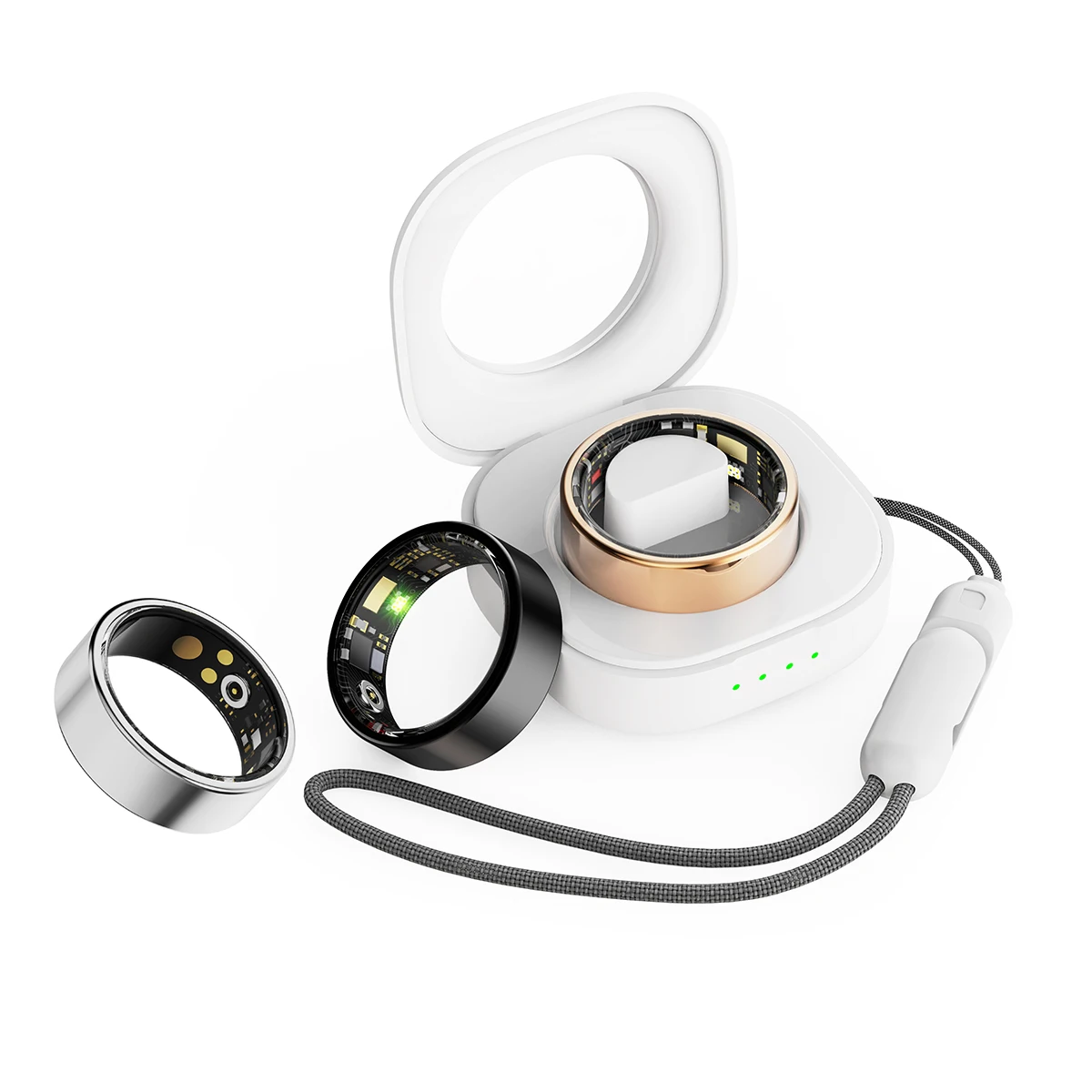 2025 New R11 Smart Ring for Men & Women – Waterproof Health Tracker with Skin Temperature Sensor, Sleep Analysis for iOS Android