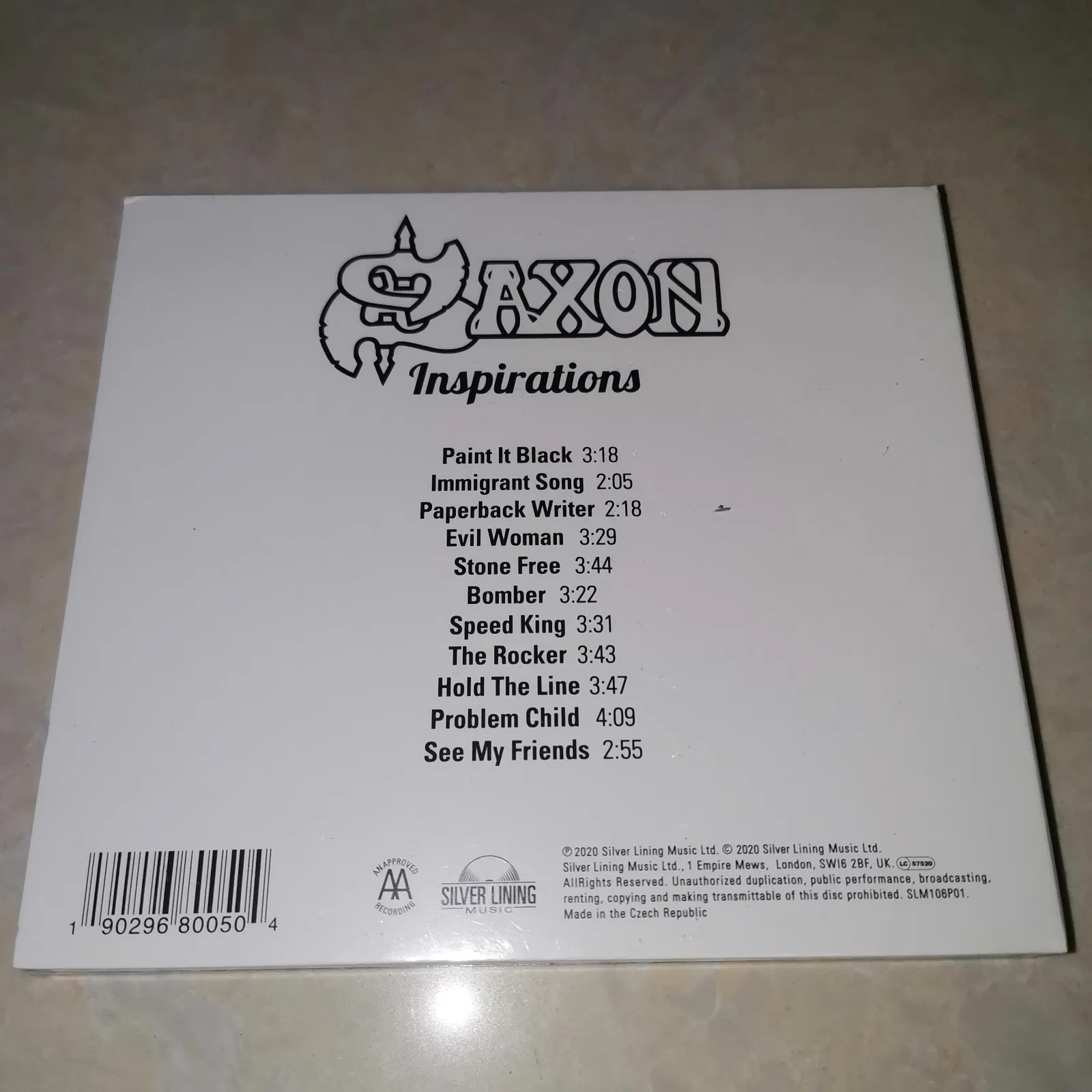 Hard Rock Saxon ‌Biff Byford Music CD Inspirations Album Music Record Cosplay Walkman Car Soundtracks Box Party Music Collection