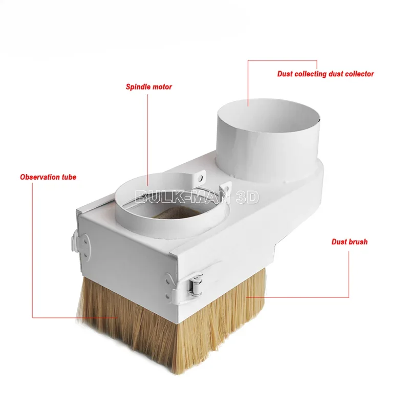 Openbuilds CNC Spindle Dust Cover Collector 65mm/80mm Diameter Dust Boot Cleaner for CNC machine Spindle Milling Cleaning Tool