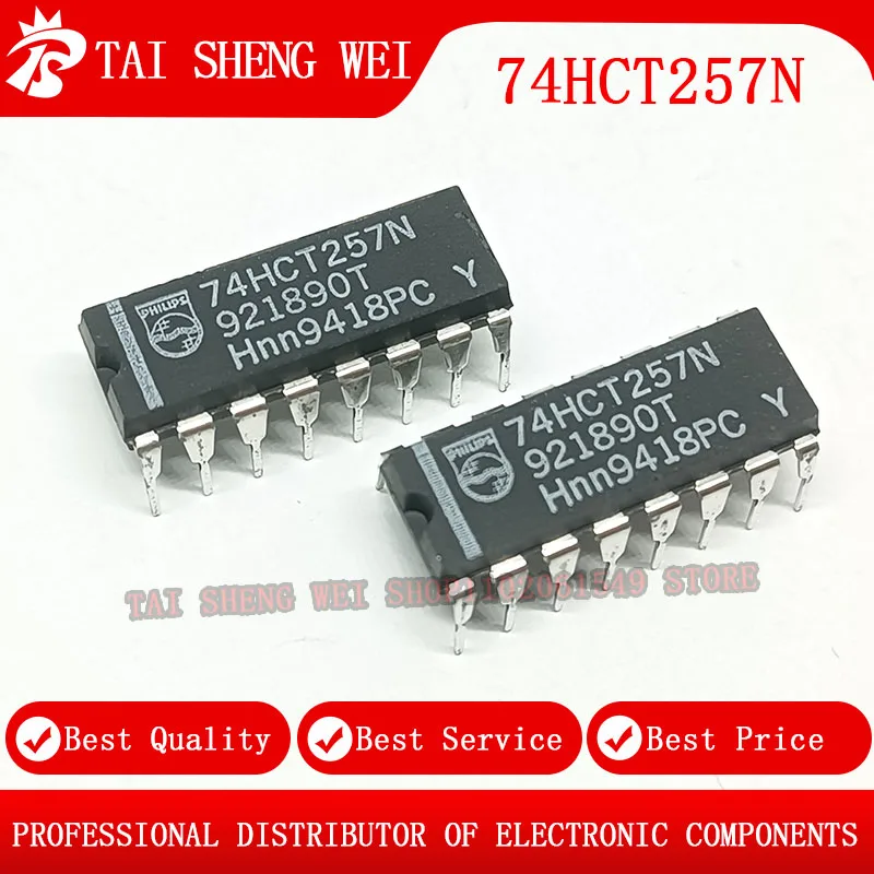 

5 шт. 74HCT257N SN74HCT257N 74HCT257 DIP16 DIP-16 новый оригинальный