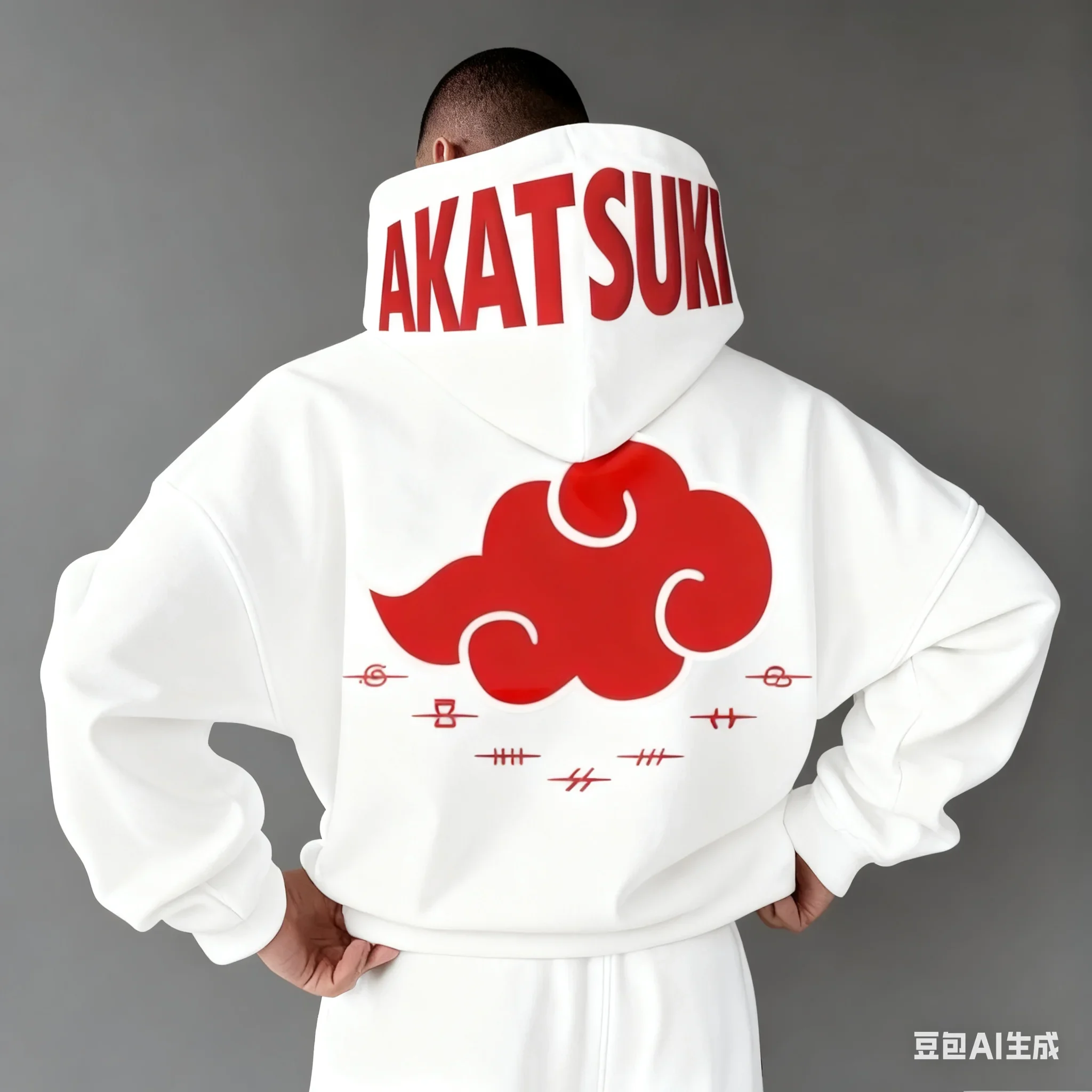 New Neutral Hooded Sweatshirt with Anime Naruto Akatsuki 3D Print, Men's Autumn 2025 Y2k Loose Fashion Long Sleeve Top - Image 2