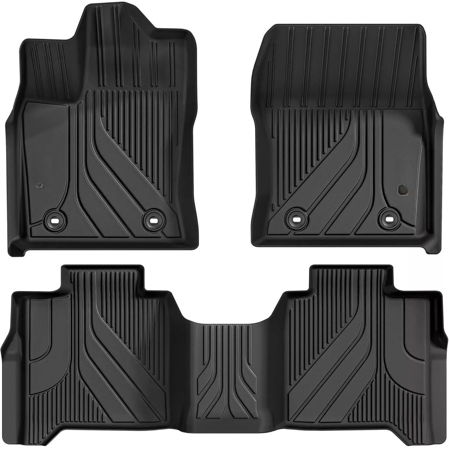 

Floor Mats Liners For 2022-2024 Toyota Tundra CrewMax Cab TPE Rubber Waterproof