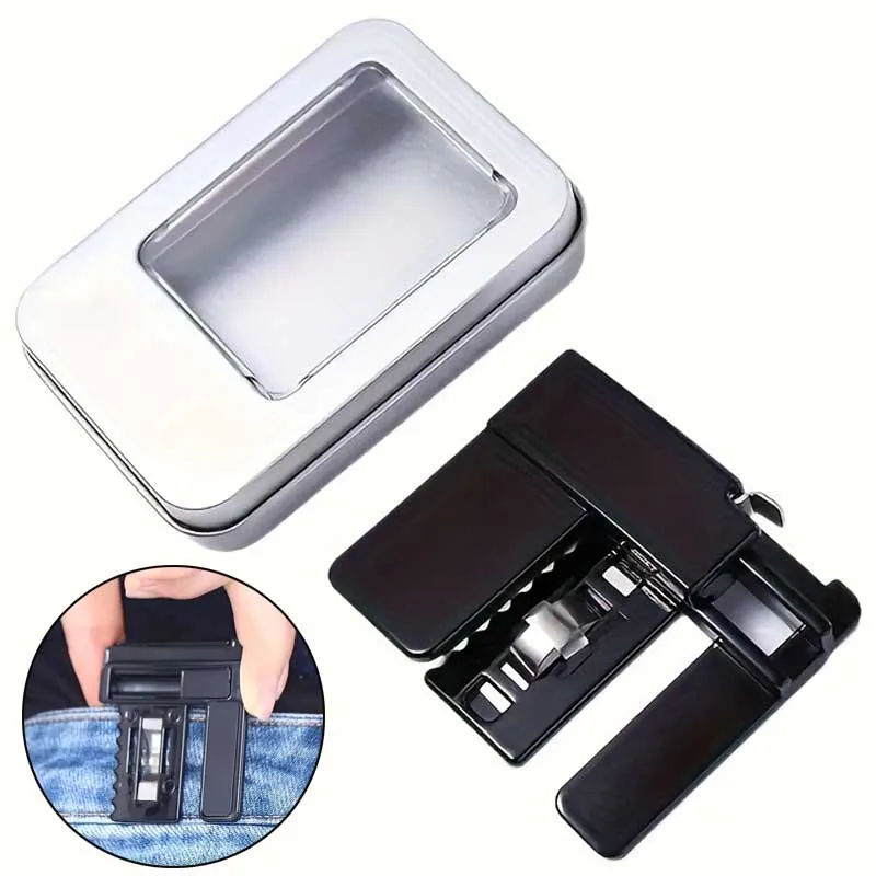 Складная пряжка ремня для брюк, регулируемый зажим для талии, пряжка для регулировки линии талии, легкий металлический зажим для ремня