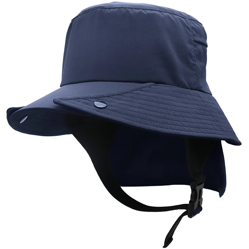 Hat Surfing Women Men Summer Accessory Neck Flap Sun Protection Big Brim Waterproof Cap For Beach Holiday Outdoor Sport Fishing