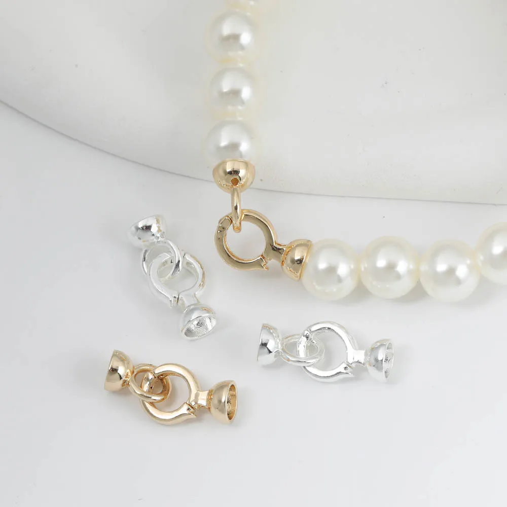

1 Piece Copper Gold-plated Simple Knot Pearl Chain Connection Buckle DIY Necklace Accessories Jewelry Making Materials Wholesale