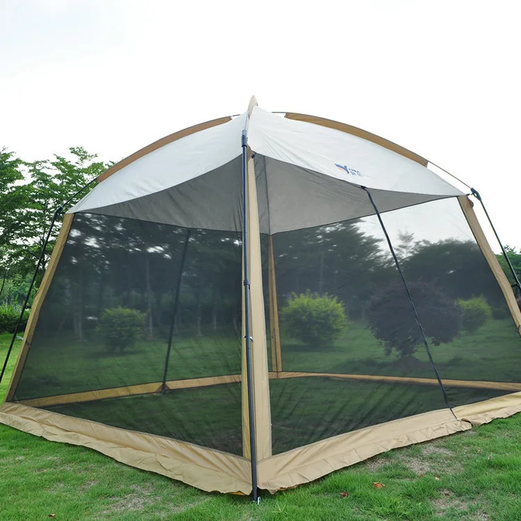 Outdoor Camping Tent For 3-6 Persons One Bedroom Oxford Quick Automatic Opening Mosquito-Proof Sunscreen Mesh