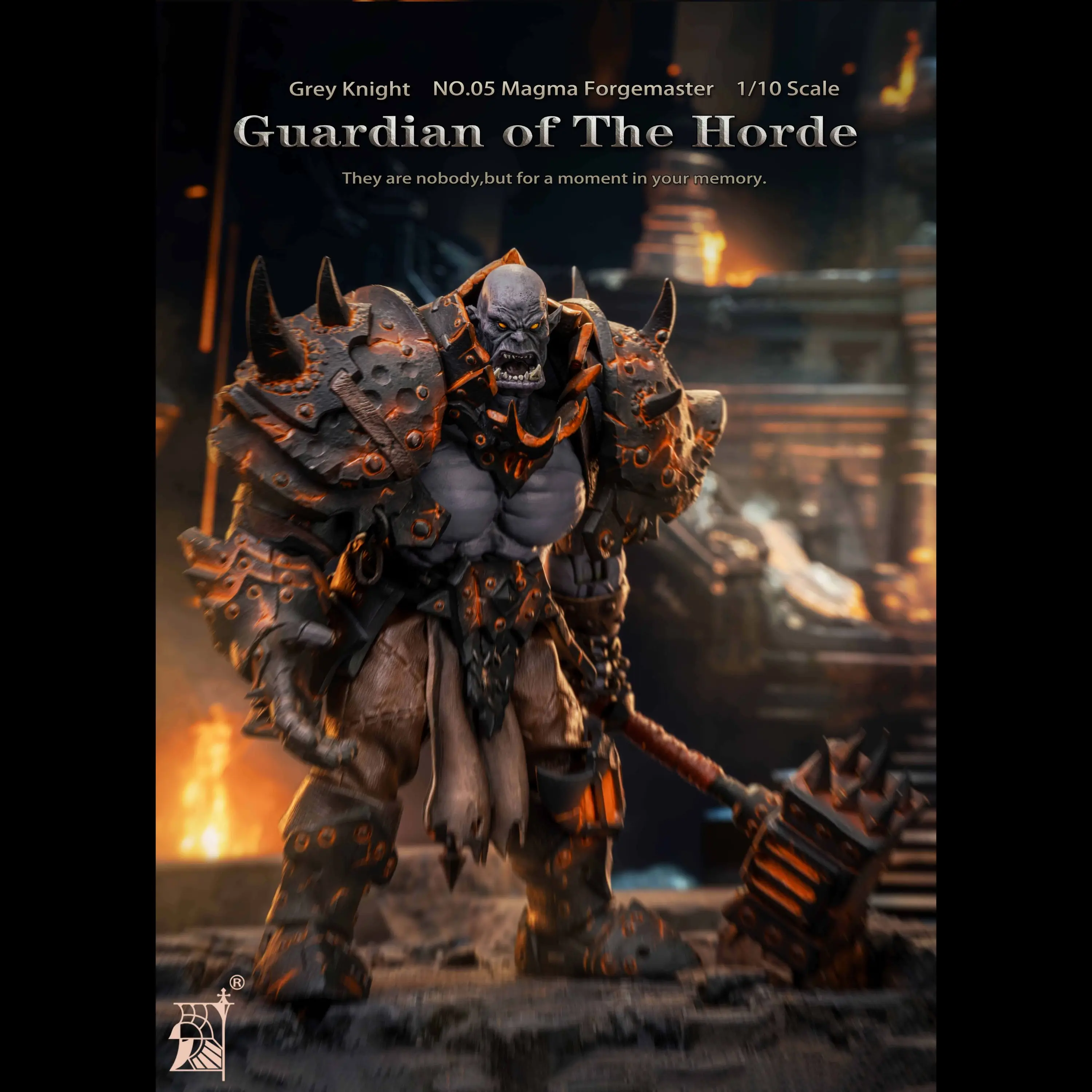 그레이 나이트 스튜디오 오리지널 마그마 포지마스터 1/10 스케일 액션 피규어 소년을위한 매우 상세한 장난감 선물 소장 모델