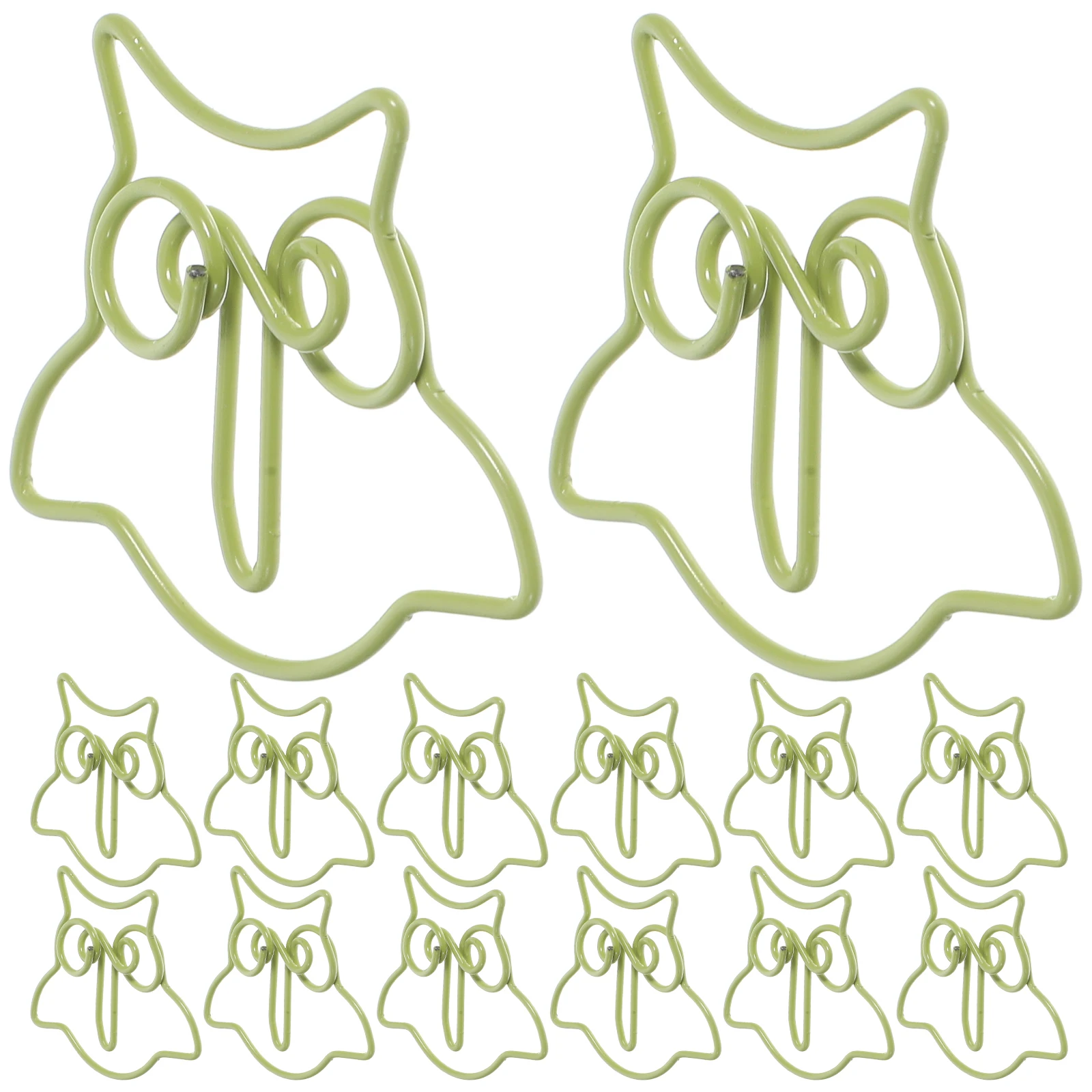 

50 Pcs Fancy Owl Paper Clip Office Cutouts for Classroom Plastic Cartoon Adorable Paperclips