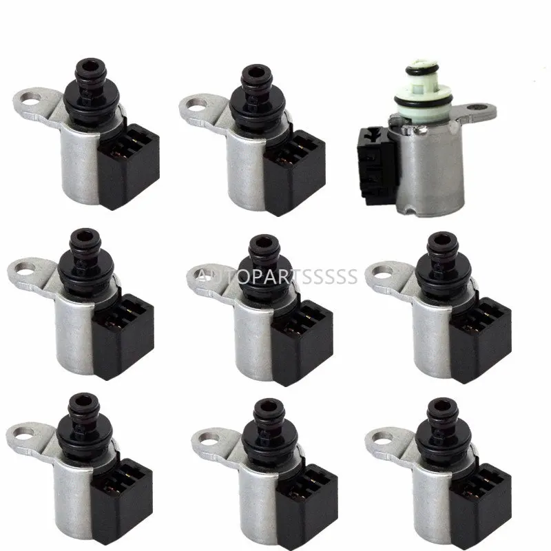 9PCS Original RE7R01A JR710E JR711 CVT Transmission Solenoid Valve For Nissan Pathfinder Titan Infiniti EX37 FX50 G37 370Z