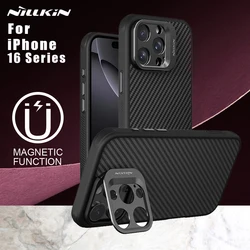 iPhone 16 Pro Max / 16 Pro용 마그네틱 케이스 Nillkin CarboProp 카메라 보호(스탠드 뒷면 커버 포함)