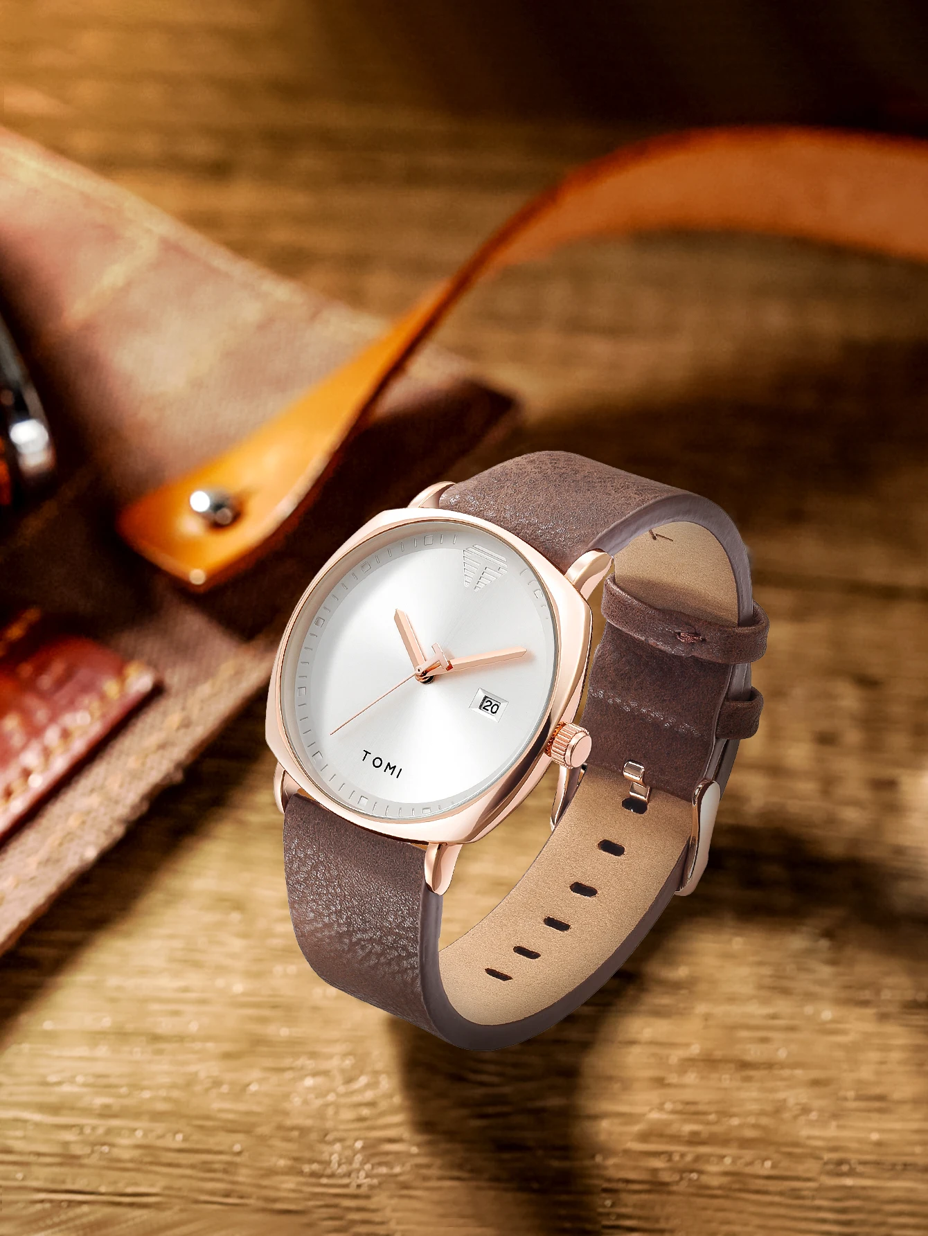 TOMI Neue 2PCS Luxury Business Männer Uhr Geschenk Box Set Einfache und Casual Männer Kalender Quarzuhr Stift Reloj männer Urlaub Geschenk – Detail 24