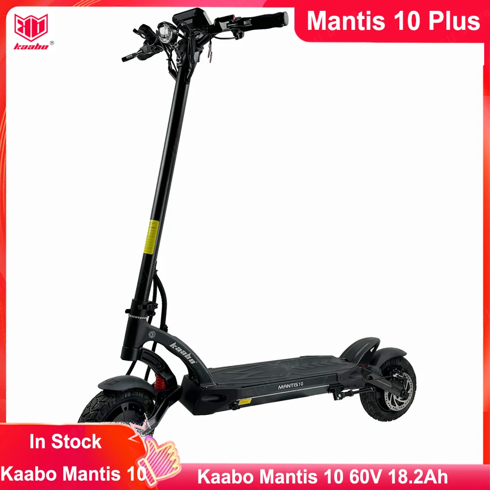 

Оригинальный двигатель Kaabo Mantis 10 Plus 60 В 18,2 Ач 2*1000 Вт с новым центральным дисплеем Электрический скутер Kaabo Mantis 10 Plus