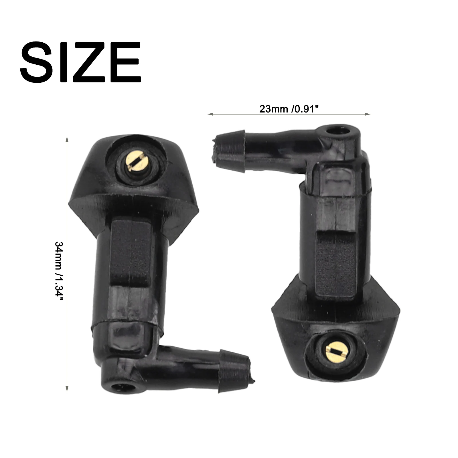 

2Pcs Car Windshield Washer Wiper Water Spray Nozzle 76810-SDA-A11 For Honda For Civic 2006-11 Auto Accessories