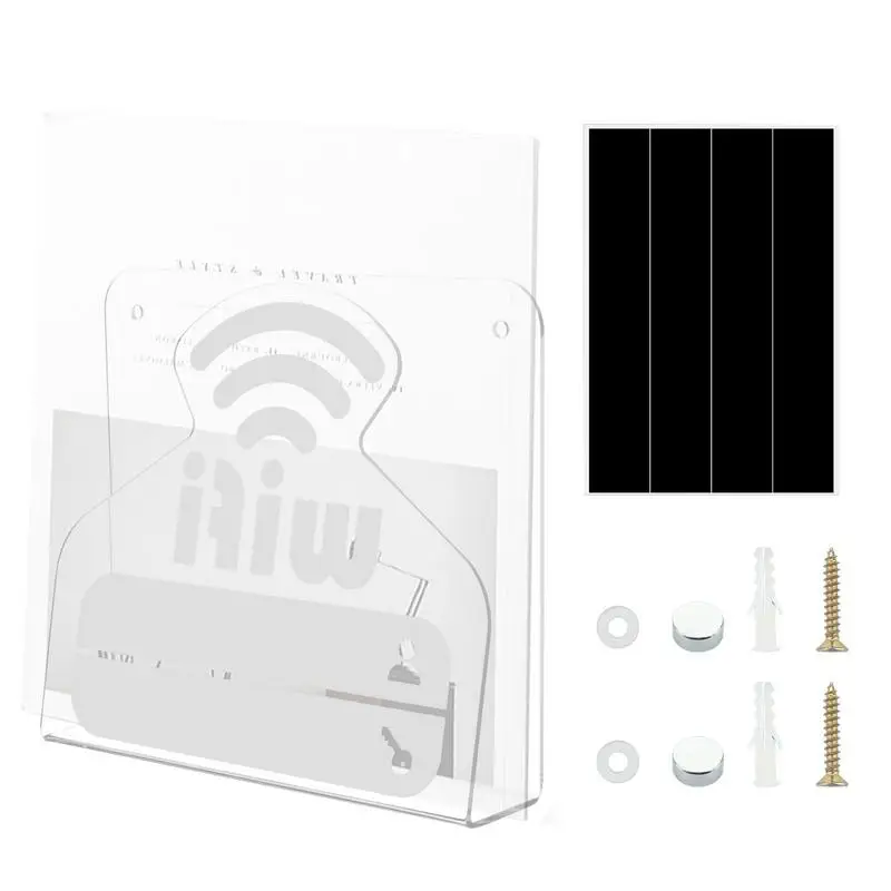 Pizarra de tiza con WiFi, tablero de visualización de nombre acrílico, centro de mesa independiente, decoración de pared para el hogar