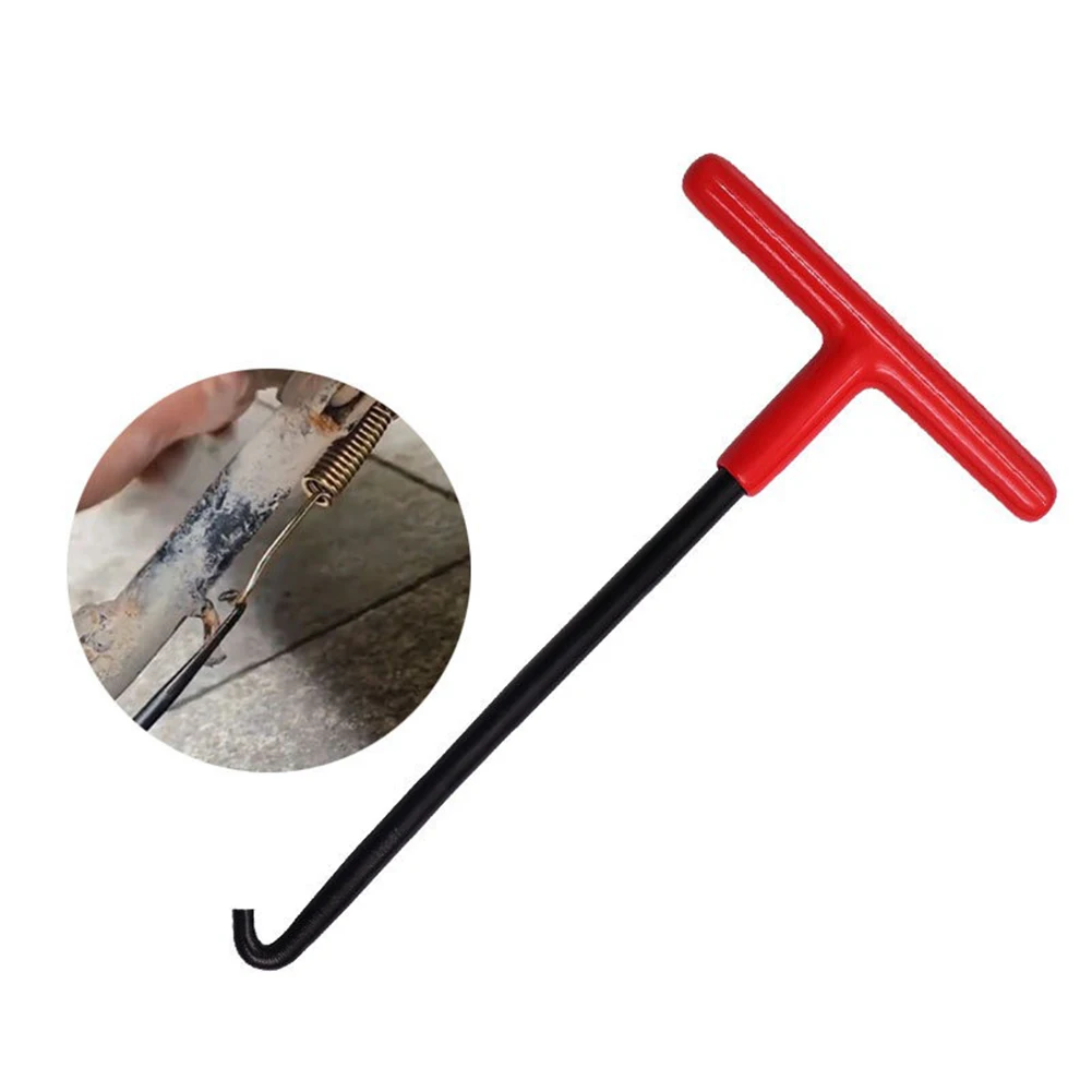1/2 PC Exhaust Springs Puller Tool Motorcycle Exhaust Springs Hook T Handle Hooks Snowmobile Springs Puller Removal Tool