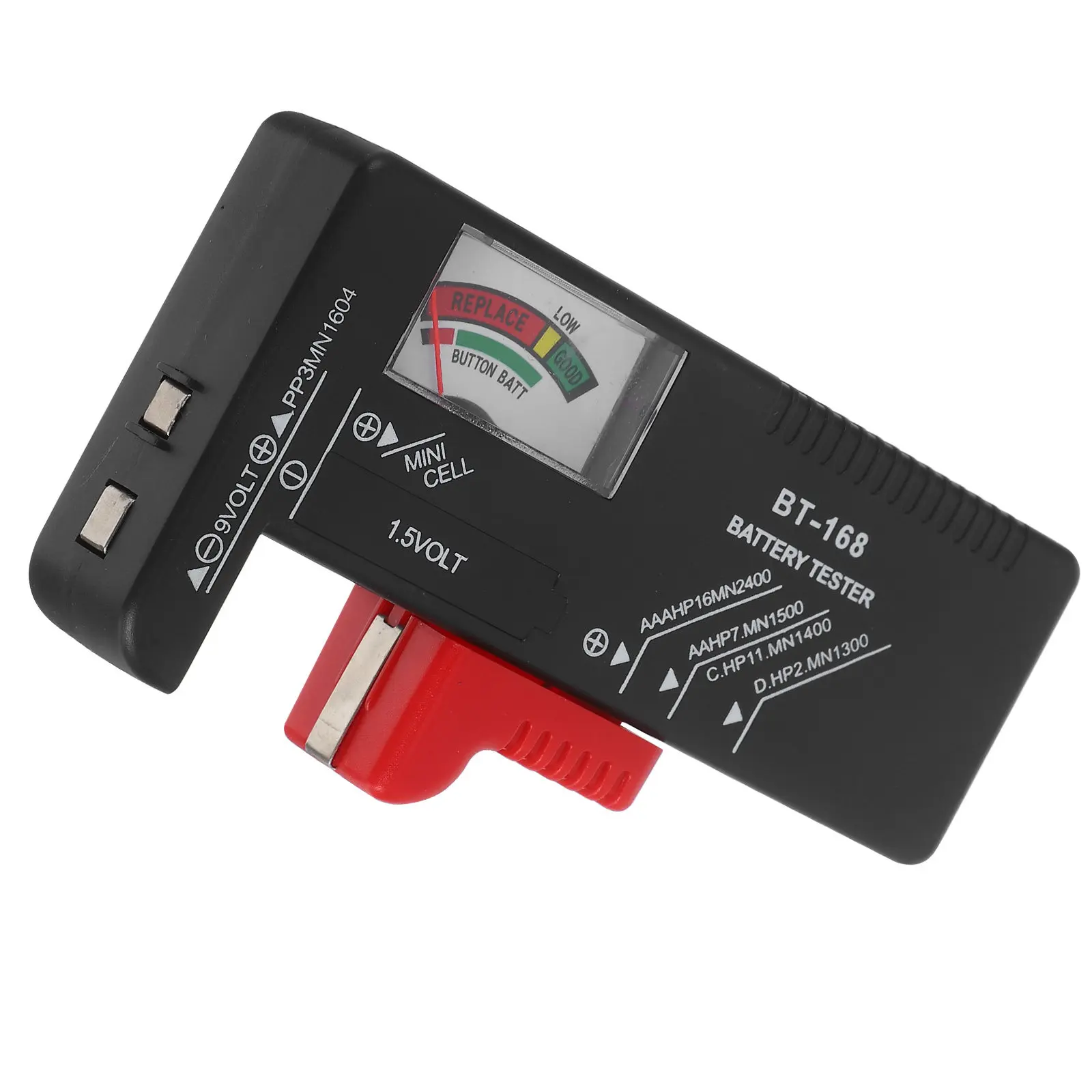 

Tester for Aa Aaa 9V Button Cell 1.5V Batteries Universal Checker Color Meter Low Power Indicator Digital