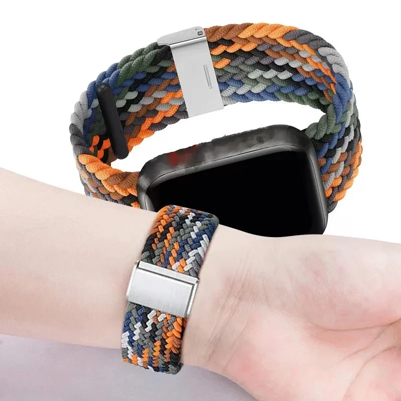 Correa de nailon trenzado para Apple watch UItra 3 2 49mm 11 10 9 8 7 45mm 41mm 42mm 46mm 6 5 4 SE 44mm 40mm pulsera transpirable