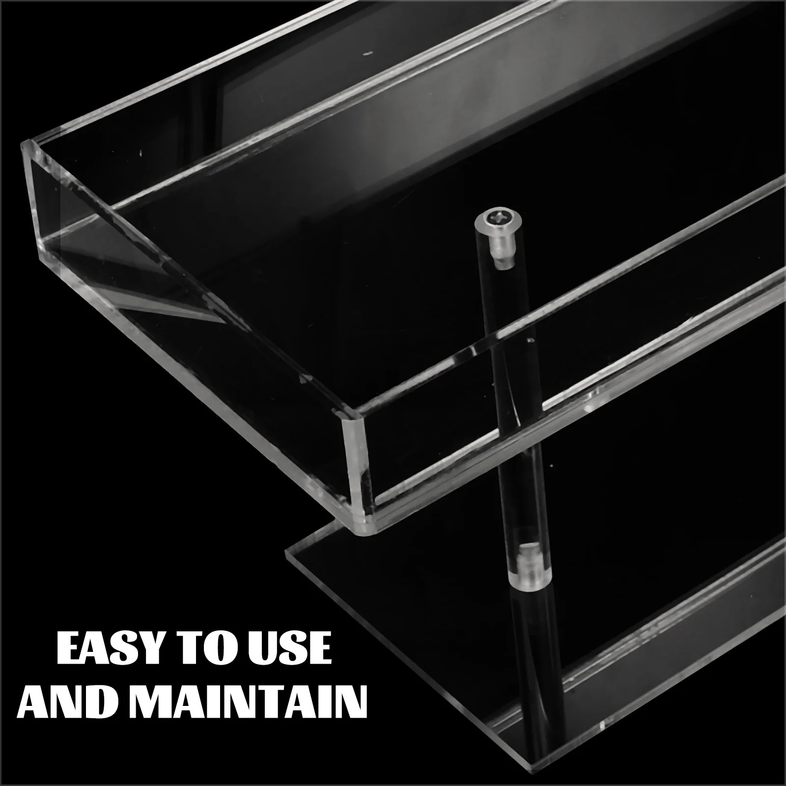 

Acrylic Display Stand Clear Cake Desktop Riser Toy Rack Perfume Shelf riser organizer space saving stable jewelry perfume