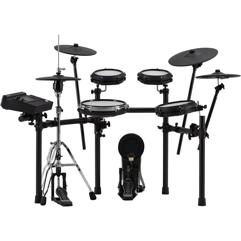 Mesh Electronic Drum Kit Compatible with Roland Module, for Adults & Kids