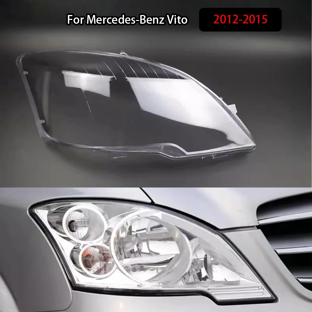 

For Mercedes-Benz Vito 2012-2015 Headlamp Cover Lampshade Lamp Shade Headlight Shell Lens Plexiglass Auto Replacement Parts