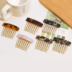 Small Size 7 Teeth Insert Comb Clip Women Hair Styling Hairpins Women Headwear Jewelry Bangs Broken Hair Comb Clip Girls Gifts