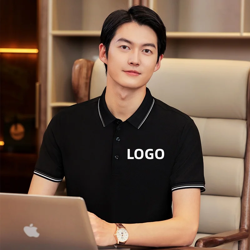 Customize Polo T-shirt Logo Picture Brand Embroidery Personal Print Design Golf Polo shirt Custom Business Team Staff Workwear