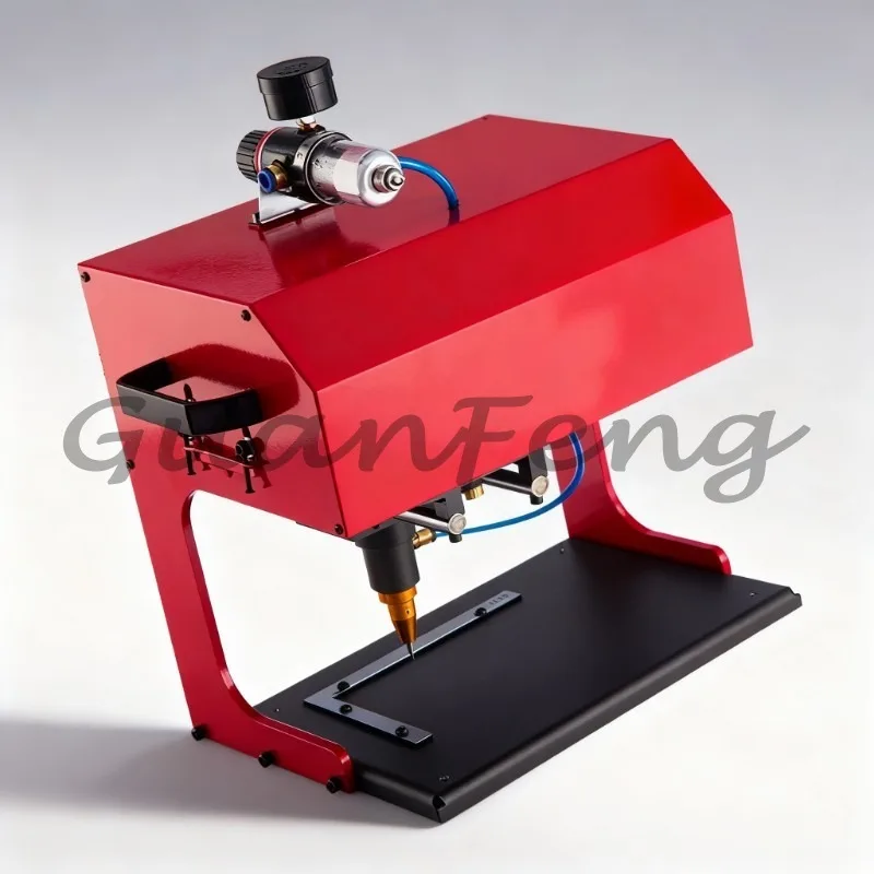 200*130mm Desktop Pneumatic Electric Marking Machine Car Nameplate Metal Parts Engraving Machine