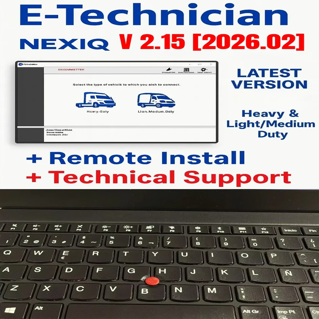 

2026.02 NEXIQ eTechnician 2.15 Exploration Support for Newer Truck Engines &Modules Detroit Diesel engines PACCAR MX EPA17 EPA21