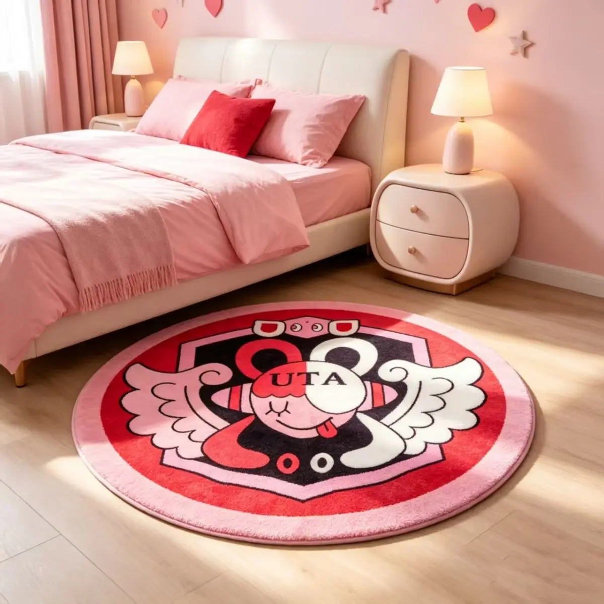 Anime One piece Uta Pink bedroom Alien rug Esports bedroom living room Tea table blanket carpet soft Decoration floor mat