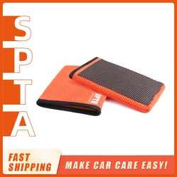 SPTA 1Pc Clay Mitt Clay Bar Wash Mitt,Clay Eraser Mitt Car Clay Bar Glove Removes Debris from Your Paint, Glass, Wheels & More