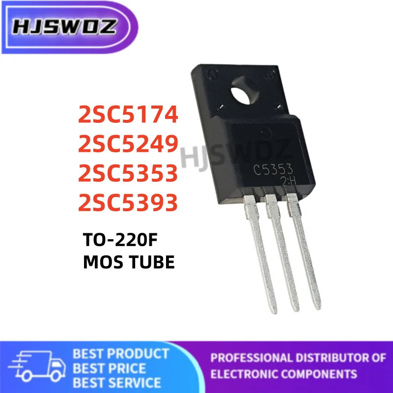 10PCS/New C5353 C5393 C5174 C5249 2SC5353 2SC5393 2SC5174 2SC5249 TO-220F MOSFET Transistor