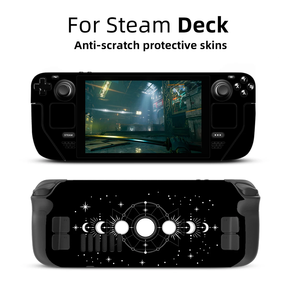 Aesthetic Skin Vinyl for Steam Deck Console Full Set Protective Decal Wrapping Cover For Valve Console Premium Stickers