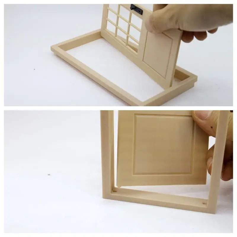 [JN]1 pezzo 1:12 simulazione casa delle bambole porta semplice mini porta apribile modello casa delle bambole accessori per mobili in miniatura