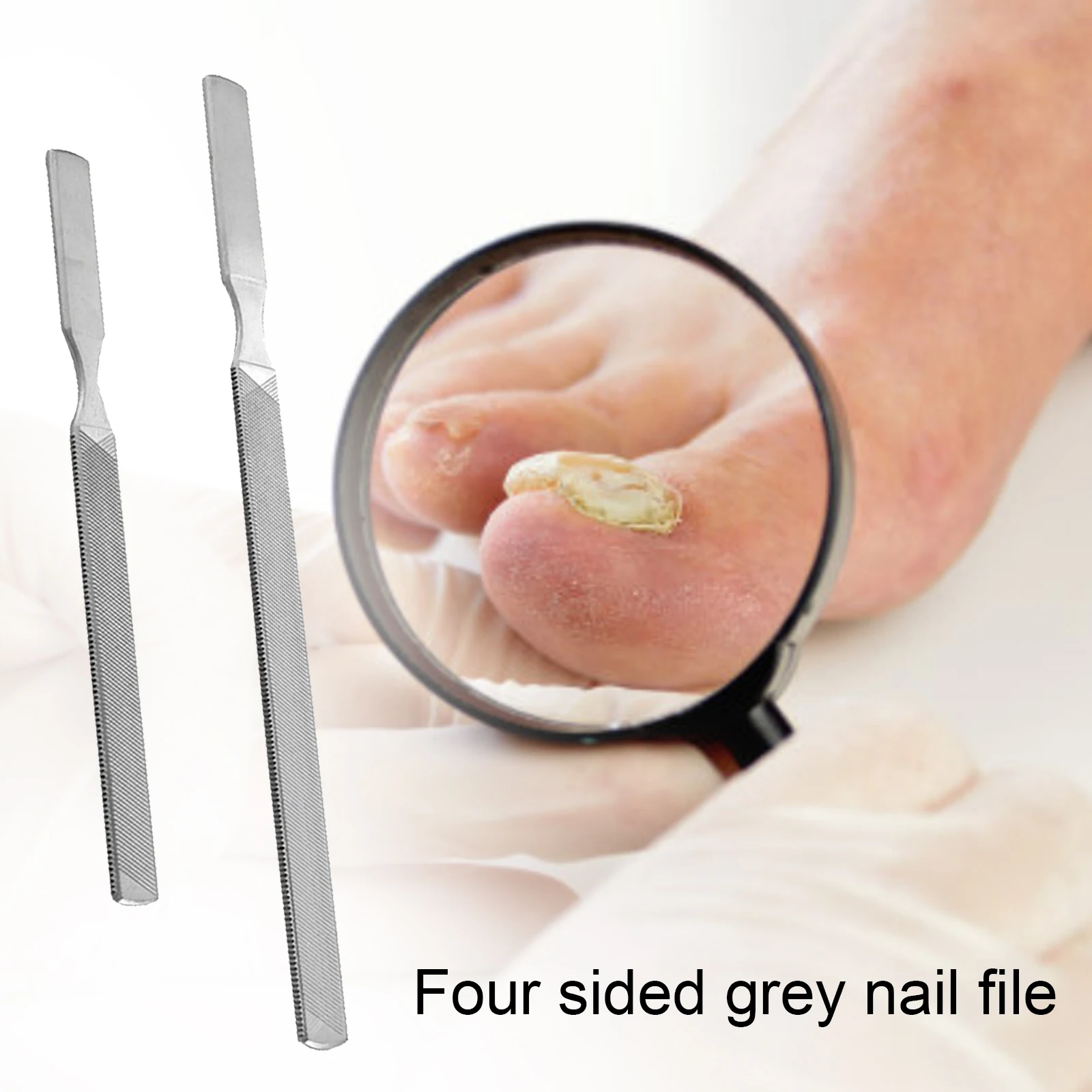 Double Sided Pedicure Metal File Stainless Steel Metal File Cocoon Remover Metal File For Sanding Rod Pedicure Scrub Tools