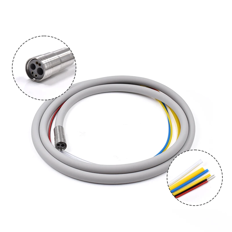 

Dental Optical Fiber Silicone Tube for Dental Chair Spare Parts Dental Handpiece Tubing 6hole Hose