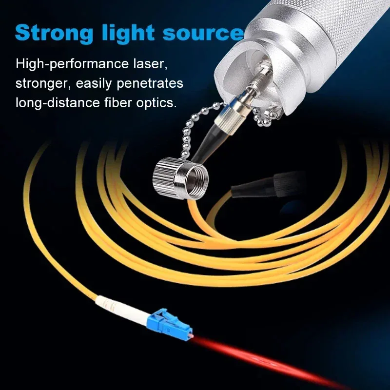

Visual Fault Locator 15km~50km Laser Strong Light Source Optical Cable Tester 50mW High Quality Fiber Optic Tester Pen
