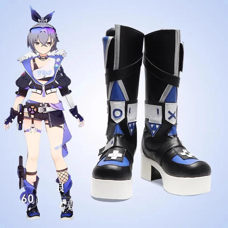 

Silver Wolf Honkai Star Rail Cosplay Shoes Boots Game Star Hunter Hacker Halloween Party Carnival Women