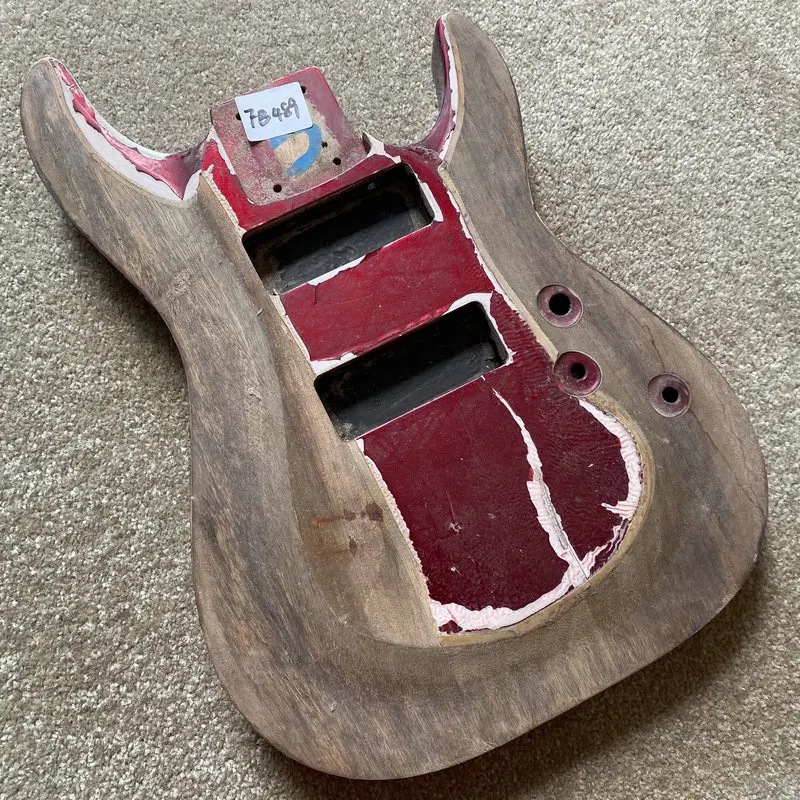 FB489  Paints Problems Electric Guitar Body in Solid Wood Humbucker Pickups Custom Order DIY Replace Parts