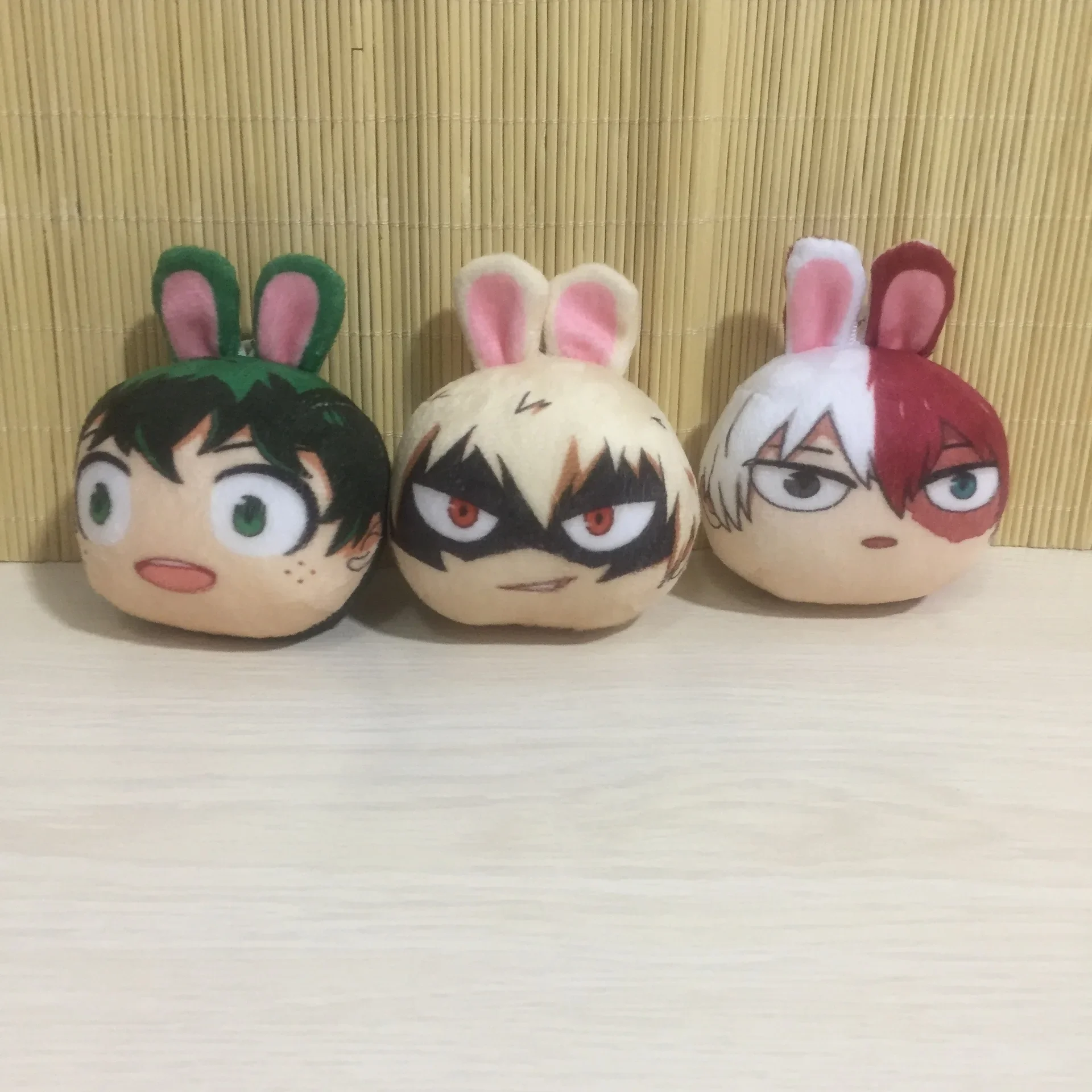 Anime Midoriya Izuku Todoroki Shoto Soft Stuffed Plush Toys Hobbies Exquisite Kawaii Backpack Decoration Keychain Festival Gifts