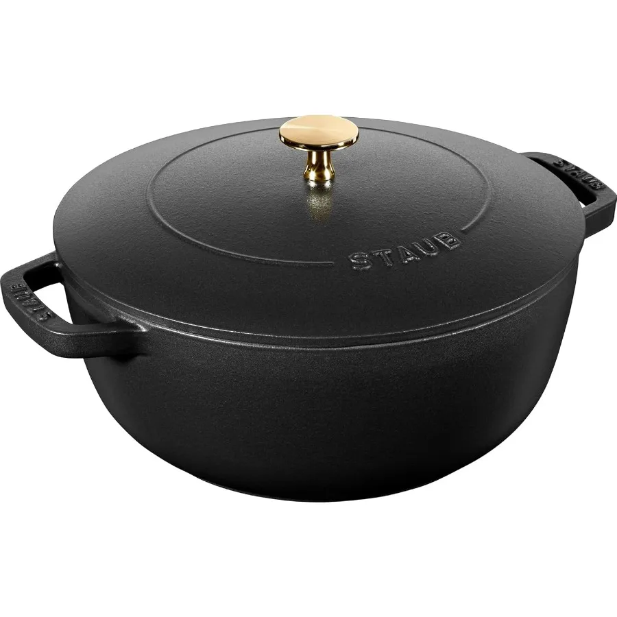 

Cast Iron Essential French Oven Dutch Oven 5quart serves 56 Made in France Matte Black