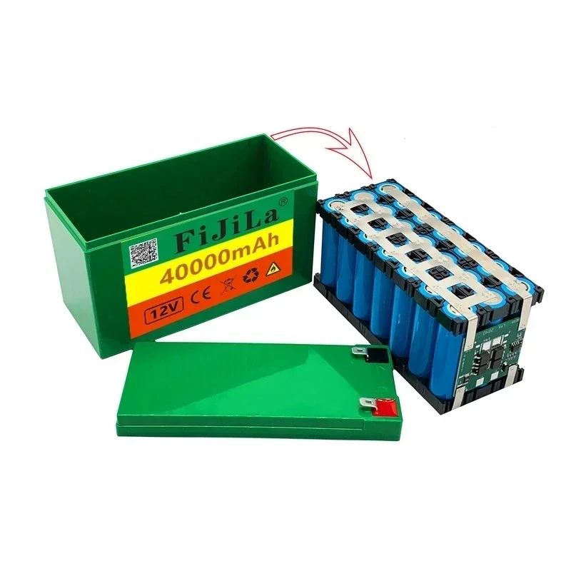 Pengisi daya baterai lithium 12v 40AH 3 S7 P, 18650 baterai lithium 12.6 v 3A bawaan arus tinggi bms digunakan untuk penyemprot catu daya 12v