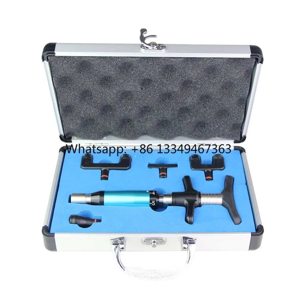 Manual Chiropractic Correction Massage Gun 6 Heads Cervical Therapy